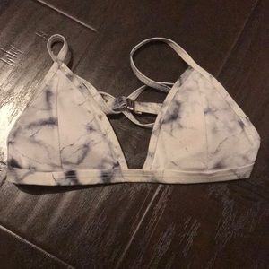 Marble bikini top